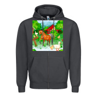 Smoke farm life seamless pattern Zipper Hoodie - FaDigitalArtStudio
