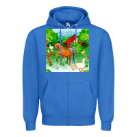 True Royal farm life seamless pattern Zipper Hoodie - FaDigitalArtStudio