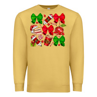 Antique Gold Christmas teacher Premium Sweatshirt - CowhideDigitalArt