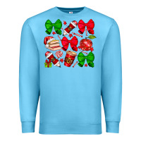 Ocean Blue Christmas teacher Premium Sweatshirt - CowhideDigitalArt