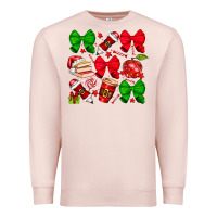 Pale Pink Christmas teacher Premium Sweatshirt - CowhideDigitalArt