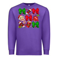 Purple Christmas teacher Premium Sweatshirt - CowhideDigitalArt