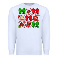 White Christmas teacher Premium Sweatshirt - CowhideDigitalArt