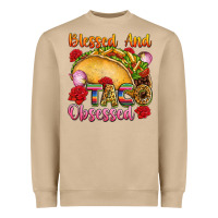 Mushroom Blessed and taco obsessed Mexico Heavyweight Sweatshirt - FaDigitalArtStudio