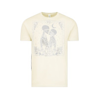 Vintage Arctic The Lovers Tarot Card Skeleton Valentines Halloween Occult Vintage Tee - longCreatives