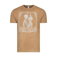 Vintage Camel The Lovers Tarot Card Skeleton Valentines Halloween Occult Vintage Tee - longCreatives