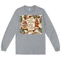 Heather Grey no talkie before coffee with gnomies Long Sleeve Tee - TumblerDesignByShophia