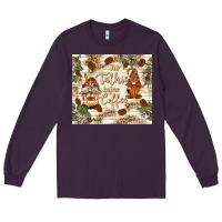 Plum no talkie before coffee with gnomies Long Sleeve Tee - TumblerDesignByShophia