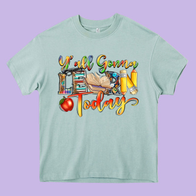 Yall Gonna Learn Today Heavy Core Tee Designed By Nancycooperartshop