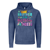 Vintage Denim brother of the birthday princess Vintage Hoodie - NancyCooperArtShop