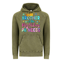 Vintage Olive brother of the birthday princess Vintage Hoodie - NancyCooperArtShop