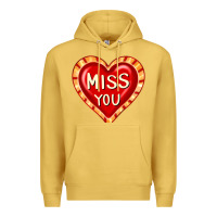 Antique Gold valentine's day hearts 6 Premium Hoodie - FaDigitalArtStudio