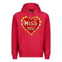 Cardinal valentine's day hearts 6 Premium Hoodie - FaDigitalArtStudio