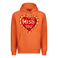 Carrot valentine's day hearts 6 Premium Hoodie - FaDigitalArtStudio