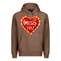 Chestnut valentine's day hearts 6 Premium Hoodie - FaDigitalArtStudio
