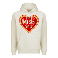 Oatmeal Heather valentine's day hearts 6 Premium Hoodie - FaDigitalArtStudio