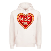 Pale Pink valentine's day hearts 6 Premium Hoodie - FaDigitalArtStudio