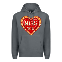 Rock valentine's day hearts 6 Premium Hoodie - FaDigitalArtStudio