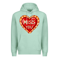 Seafoam valentine's day hearts 6 Premium Hoodie - FaDigitalArtStudio