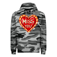 Slate Camo valentine's day hearts 6 Premium Hoodie - FaDigitalArtStudio