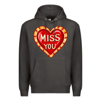Smoke valentine's day hearts 6 Premium Hoodie - FaDigitalArtStudio