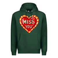 Sports Green valentine's day hearts 6 Premium Hoodie - FaDigitalArtStudio