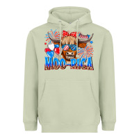 Matcha moo rica Heavyweight Hoodie - CowhideDigitalArt
