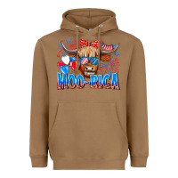 Toasted Coconut moo rica Heavyweight Hoodie - CowhideDigitalArt