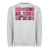 Heather Grey be mine Heavyweight Sweatshirt - OliviaCreatesArt