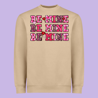 Be Mine Heavyweight Sweatshirt Designed By Oliviacreatesart