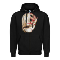 Black Catchers Mitt Fa Element Zipper Hoodie - FaDigitalArtStudio