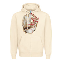Sandshell Catchers Mitt Fa Element Zipper Hoodie - FaDigitalArtStudio