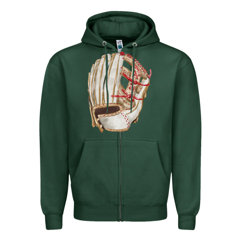 Catchers Mitt Fa Element Zipper Hoodie by FaDigitalArtStudio | Teevron