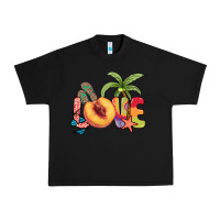 Black Love peach summer Urban Heavy Tee - NancyCooperArtShop