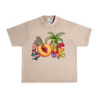French Oak Love peach summer Urban Heavy Tee - NancyCooperArtShop