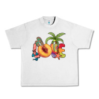 Lunar Rock Love peach summer Urban Heavy Tee - NancyCooperArtShop