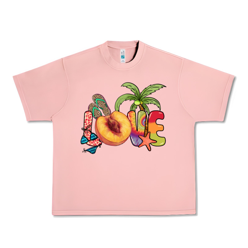 Love Peach Summer Urban Heavy Tee by NancyCooperArtShop | Teevron