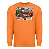 Carrot Christmas truck Premium Sweatshirt - CowhideDigitalArt