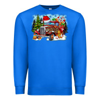 True Royal Christmas truck Premium Sweatshirt - CowhideDigitalArt