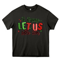 Asphalt o come let us adore him christmas Heavy Core Tee - MaliasSmallBusiness