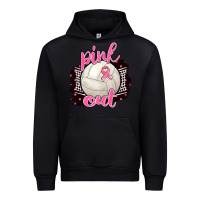 Black Pink Out Volleyball Urban Hoodie - BarkalooDesign