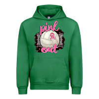Emerald Pink Out Volleyball Urban Hoodie - BarkalooDesign