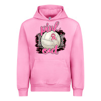 Fuchsia Pink Pink Out Volleyball Urban Hoodie - BarkalooDesign