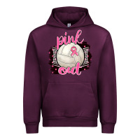 Mauve Wine Pink Out Volleyball Urban Hoodie - BarkalooDesign