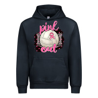 Navy Pink Out Volleyball Urban Hoodie - BarkalooDesign