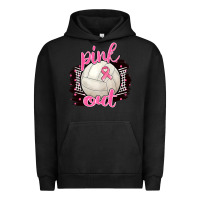 Pigment Black Pink Out Volleyball Urban Hoodie - BarkalooDesign