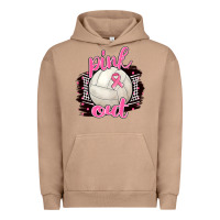 Pigment Burro Pink Out Volleyball Urban Hoodie - BarkalooDesign