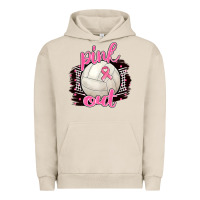 Pigment French Oak Pink Out Volleyball Urban Hoodie - BarkalooDesign