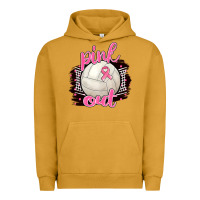 Pigment Peanut Butter Pink Out Volleyball Urban Hoodie - BarkalooDesign