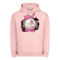 Pigment Salmon Pink Out Volleyball Urban Hoodie - BarkalooDesign